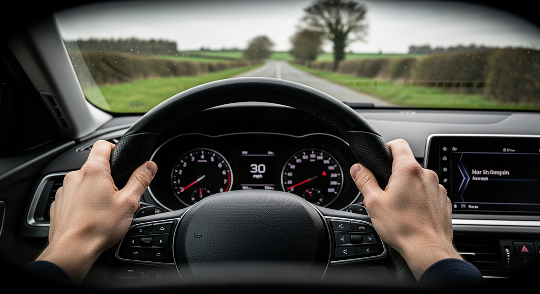 Learner taking daily intensive driving lessons over one week